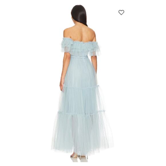 BCBGMAXAZRIA Off Shoulder Tiered Gown Size 4 New with Tags‎ - Picture 4 of 8